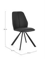 SEDIA MAXWELL PU NERO