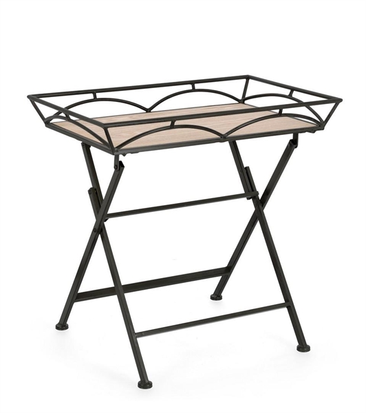 TAVOLINO GUENDA RETT NERO H6
