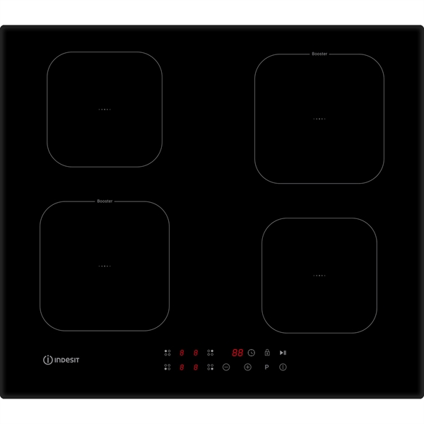 PIANO INDUZ.60CM 4 ZONE NERO