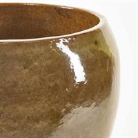 VASO GLAZE BOM.H32 OLIVE