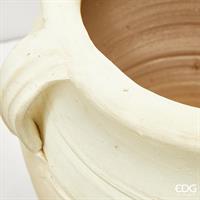 VASO TERRACOTTA ANFORA C/MAN