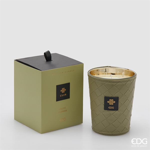 CANDELA CUIR C/PROFUMO H16