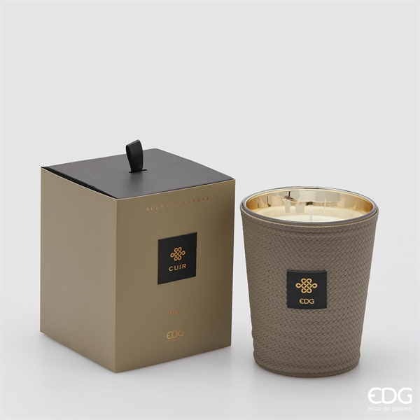 CANDELA CUIR C/PROFUMO H16