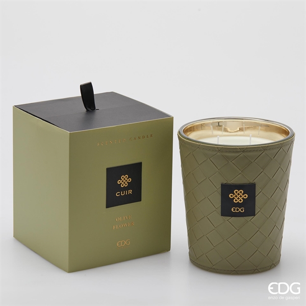 CANDELA CUIR C/PROFUMO H18