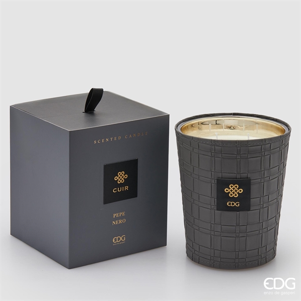 CANDELA CUIR C/PROFUMO H18