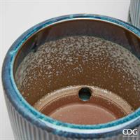 VASO GLAZE RIGHE ROTONDO TUR