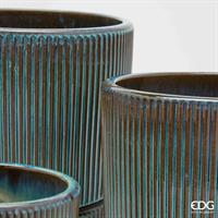 VASO GLAZE RIGHE ROTONDO TUR