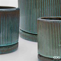 VASO GLAZE RIGHE ROTONDO TUR