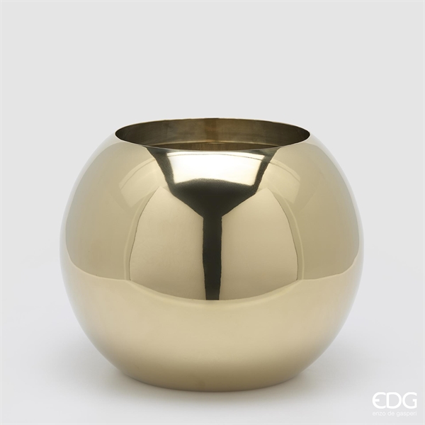 VASO ACCIAIO SFERA H.30 D.35