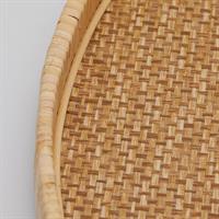 VASSOIO RATTAN LEGNO NATURAL