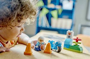 DUPLO MOTOCICLETTA BLU POLIZ