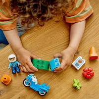 DUPLO MOTOCICLETTA BLU POLIZ