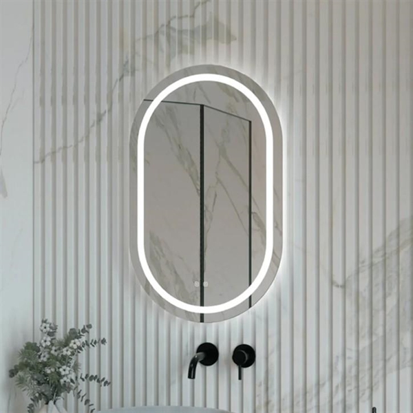 SPECCHIERA OVALE 50X80X3 LED