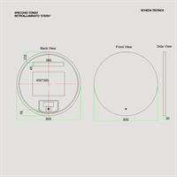 SPECCHIO CIRCOLARE 80X80X3