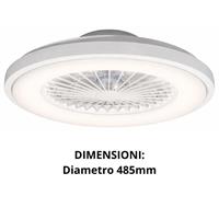 VENT.PLAFON.LED D.485MM C/LU
