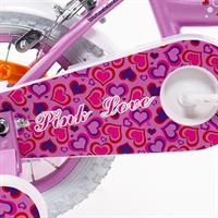 BICI LOVE 12 ROSA C/CESTINO