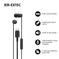 AURICOLARI TYPE-C BLACK