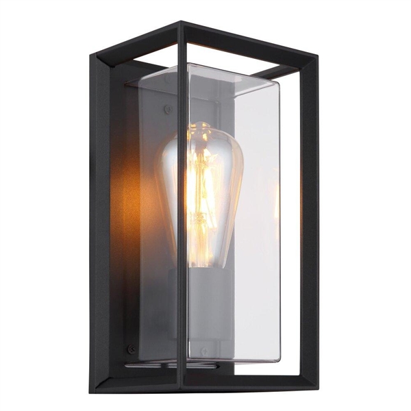 LAMP.EST ALL BLK SAT 1XE27 6