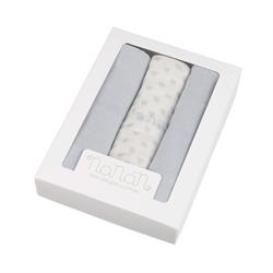 SET 3PZ MUSSOLA 80X80 AZZURR