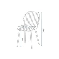 SEDIA JOLE GRIGIO G.MET BLK