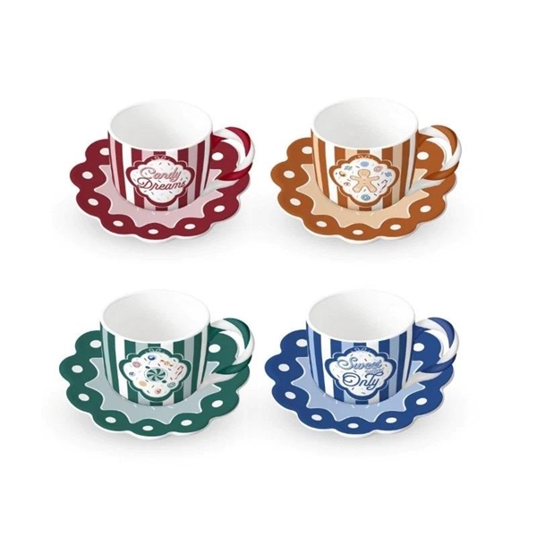 SET 4 TAZZINE+PIATT CANDYLAN