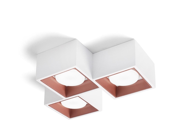 3 LUCI SOFFITTO QUADRATA RAM