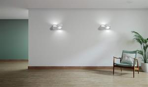 LAMP PAR GESSO 2LUCI QUADR W