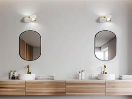 LAMP PAR GESSO 2LUCI QUADR O