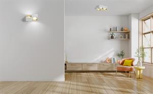 LAMP PAR GESSO 2LUCI QUADR O