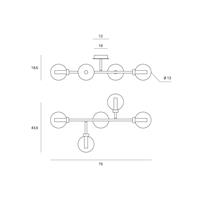 DOM SOFFITTO/PARETE 4 LUCI