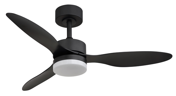 VENT.MET.NERO OPACO C/LUCE-T