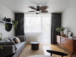 VENT.MET.NERO OPAC C/LUCE-TI