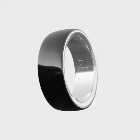 MOON SMART RING TAGL.6 NERO