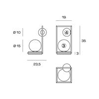 LAMP TAVOLO BUBLE 2SFERE V.D