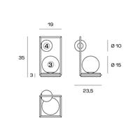 LAMP TAVOLO BUBLE 2SFERE V.S