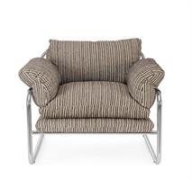 POLTRONA MORVANA RIGHE SAGE