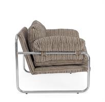 POLTRONA MORVANA RIGHE SAGE