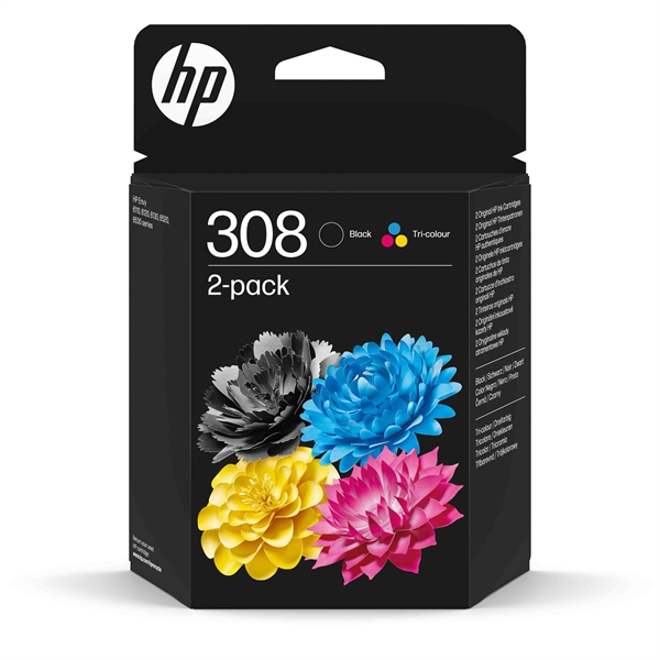 CART.HP 308 BLK/TRI-COLOR 32