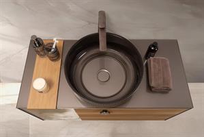 LAVABO DATAJUST NERO+PILETTA