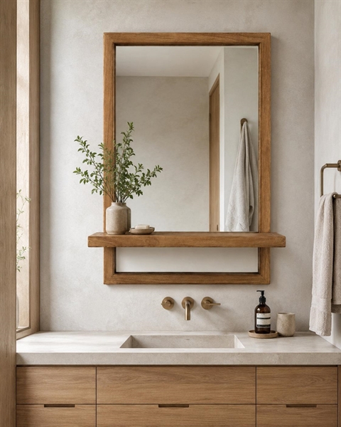 SPECCHIO MENSOLA 75X50