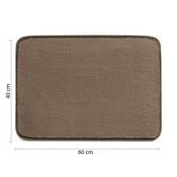 TAPPETO FUZZY 40X60 TORTORA