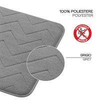 TAPPETO MOUSSE 50X80 GRIGIO