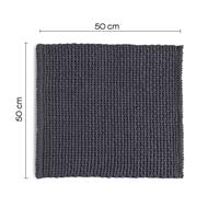 TAPPETO KNOT 50X50 GRIGIO