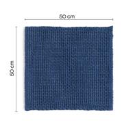 TAPPETO KNOT 50X50 BLU