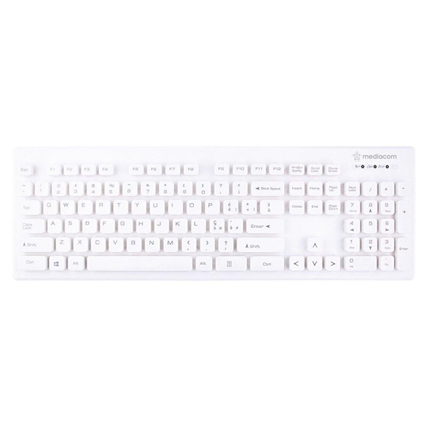 USB SPIN KEYBOARD WHITE