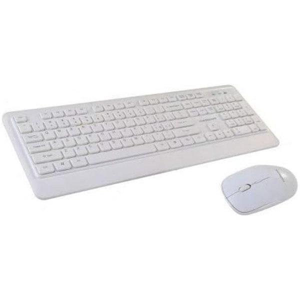 TASTIERA+MOUSE WIREL WHITE