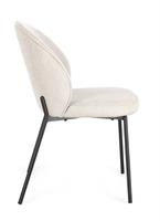 SEDIA WENDY NERO/BEIGE