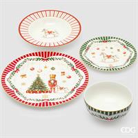 PIATTO XMAS-MIX 4ASS.CF24PZC