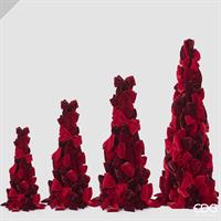 DECORO FIOCCHI CONO 4PZ REDM