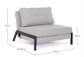 DIVANO LETTO 1P HAYDEN BEIGE
